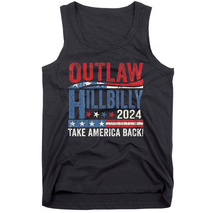 Vintage Elections Outlaw Hillbilly Take America Back Gift Tank Top