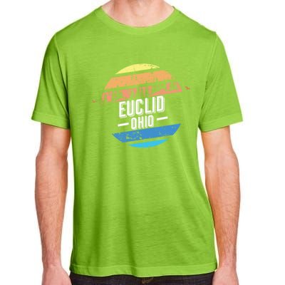 Vintage Euclid Ohio Sunset Souvenir Print Gift Adult ChromaSoft Performance T-Shirt