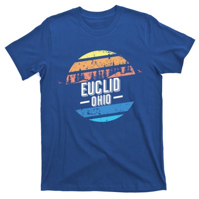 Vintage Euclid Ohio Sunset Souvenir Print Gift T-Shirt