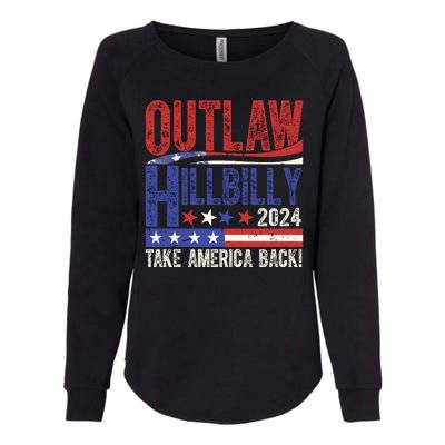 Vintage Elections Outlaw Hillbilly Us Flag Womens California Wash Sweatshirt