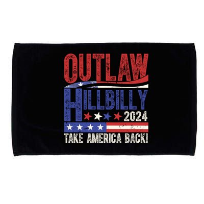 Vintage Elections Outlaw Hillbilly Us Flag Microfiber Hand Towel