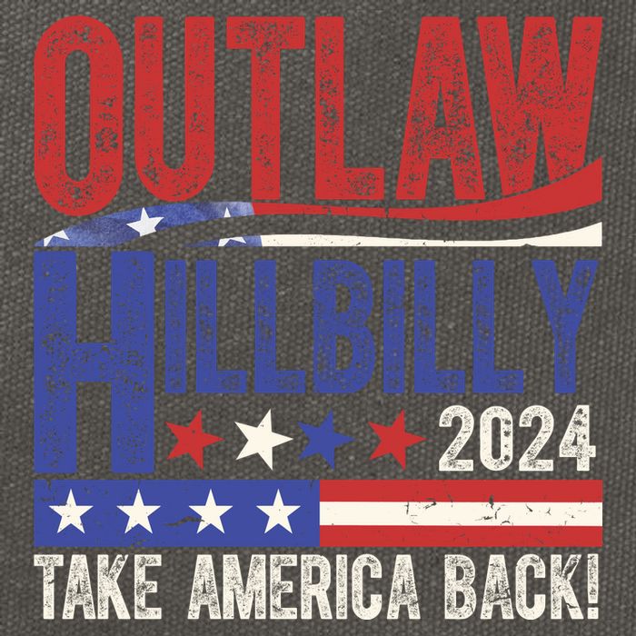 Vintage Elections Outlaw Hillbilly Us Flag Cotton Canvas Backpack