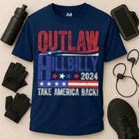 Vintage Elections Outlaw Hillbilly Us Flag Performance Shirt