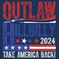 Vintage Elections Outlaw Hillbilly Us Flag Performance Shirt