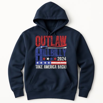 Vintage Elections Outlaw Hillbilly Us Flag Hoodie