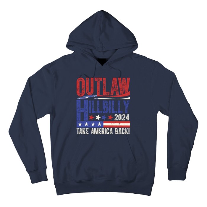 Vintage Elections Outlaw Hillbilly Us Flag Hoodie