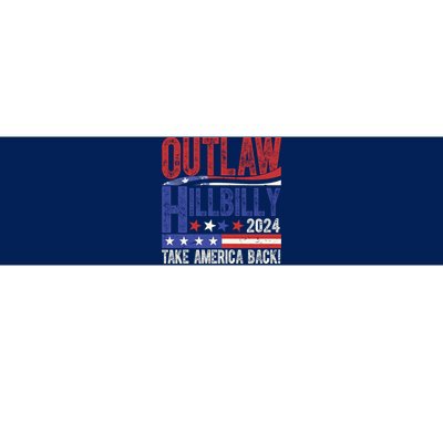 Vintage Elections Outlaw Hillbilly Us Flag Bumper Sticker