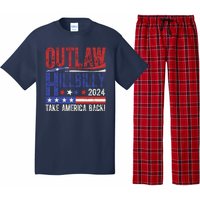 Vintage Elections Outlaw Hillbilly Us Flag Pajama Set