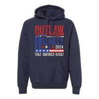 Vintage Elections Outlaw Hillbilly Us Flag Premium Hoodie