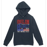 Vintage Elections Outlaw Hillbilly Us Flag Urban Pullover Hoodie