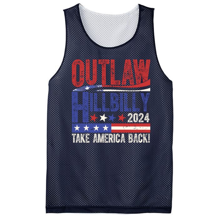 Vintage Elections Outlaw Hillbilly Us Flag Mesh Reversible Basketball Jersey Tank