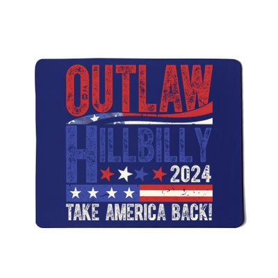 Vintage Elections Outlaw Hillbilly Us Flag Mousepad