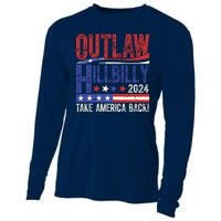 Vintage Elections Outlaw Hillbilly Us Flag Cooling Performance Long Sleeve Crew