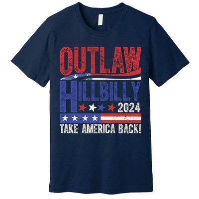 Vintage Elections Outlaw Hillbilly Us Flag Premium T-Shirt