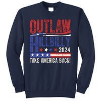 Vintage Elections Outlaw Hillbilly Us Flag Tall Sweatshirt