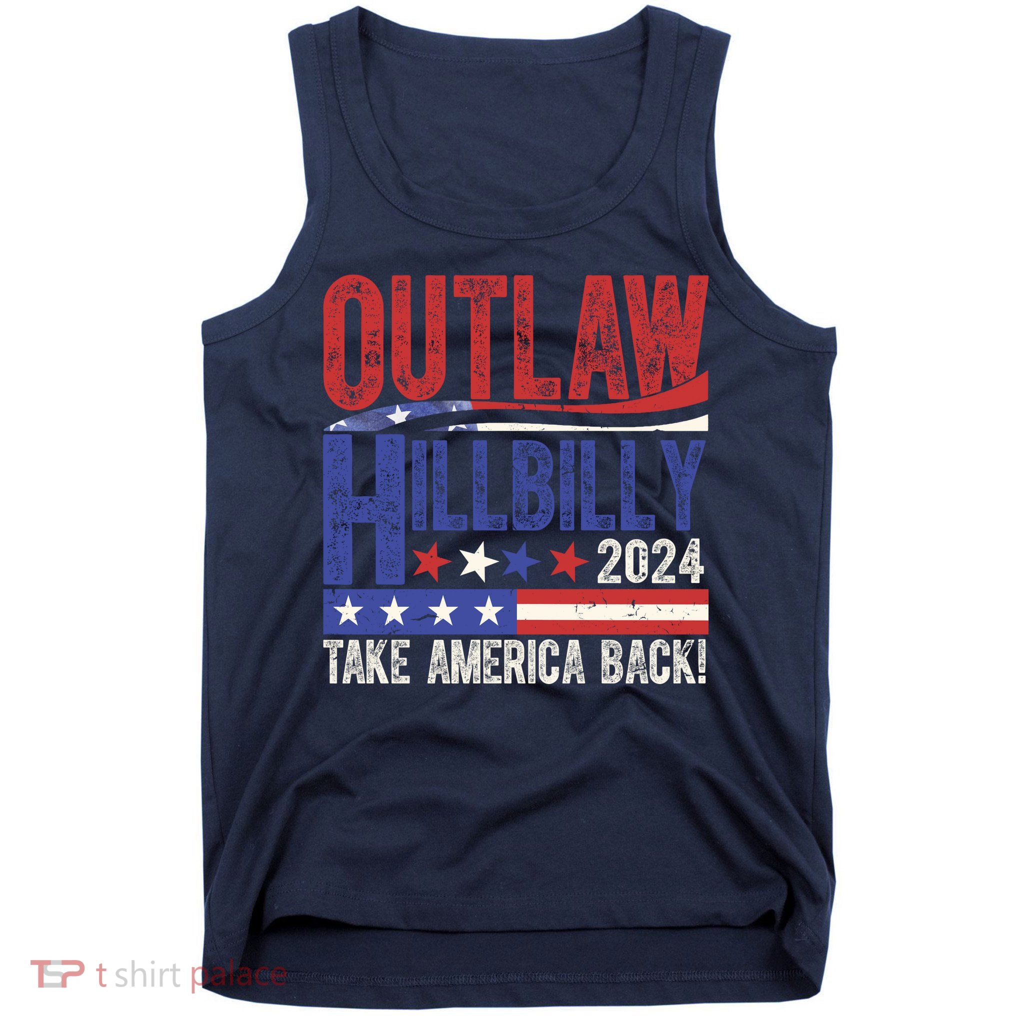 Vintage Elections Outlaw Hillbilly Us Flag Tank Top
