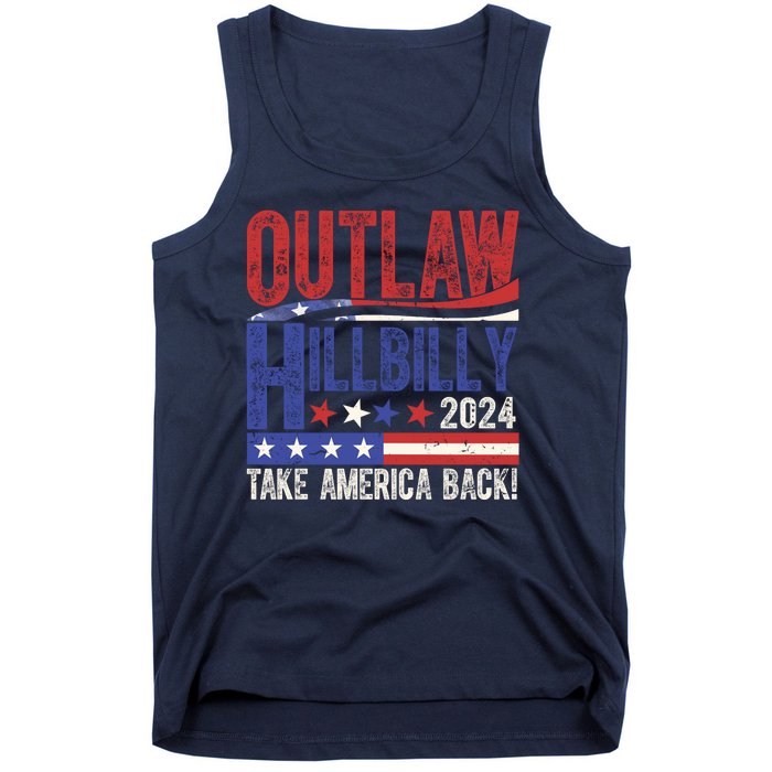 Vintage Elections Outlaw Hillbilly Us Flag Tank Top