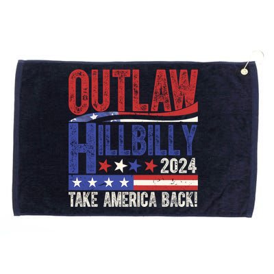 Vintage Elections Outlaw Hillbilly Us Flag Grommeted Golf Towel