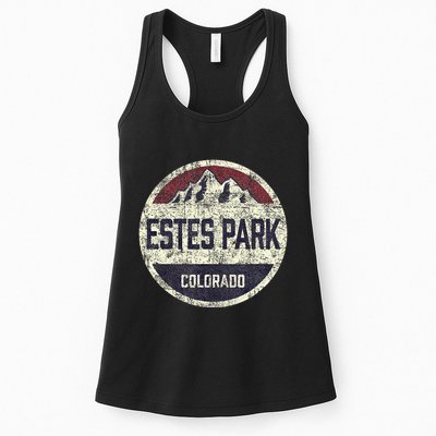 Vintage Estes Park Colorado Mountain Retro Souvenir Womens Tank Top