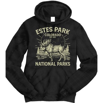 Vintage Estes Park Colorado National Parks Est 1917 Tie Dye Hoodie