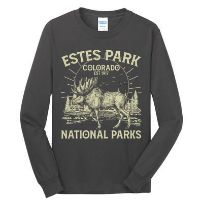Vintage Estes Park Colorado National Parks Est 1917 Tall Long Sleeve T-Shirt
