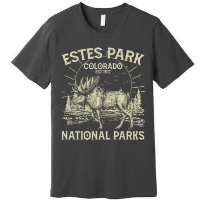 Vintage Estes Park Colorado National Parks Est 1917 Premium T-Shirt