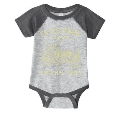 Vintage Estes Park Colorado National Parks Est 1917 Infant Baby Jersey Bodysuit