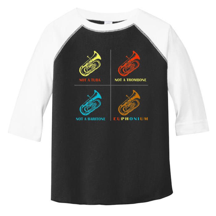 Vintage Euphonium Player Brass Orchestra Toddler Fine Jersey T-Shirt