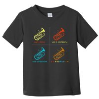 Vintage Euphonium Player Brass Orchestra Toddler T-Shirt