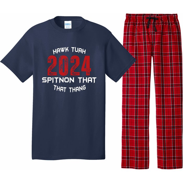 Viral Election Parody 2024 Hawk Tush Spit On That Thang Pajama Set