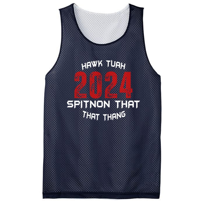 Viral Election Parody 2024 Hawk Tush Spit On That Thang Mesh Reversible Basketball Jersey Tank