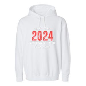 Viral Election Parody 2024 Hawk Tush Spit On That Thang Garment-Dyed Fleece Hoodie