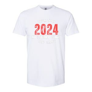 Viral Election Parody 2024 Hawk Tush Spit On That Thang Softstyle CVC T-Shirt