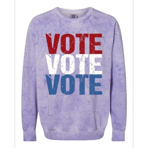 VOTE Election Patriotic Voter Registration Midterm Voting Colorblast Crewneck Sweatshirt