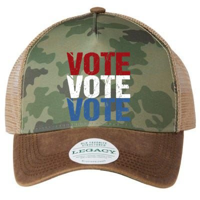 VOTE Election Patriotic Voter Registration Midterm Voting Legacy Tie Dye Trucker Hat