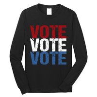 VOTE Election Patriotic Voter Registration Midterm Voting Long Sleeve Shirt