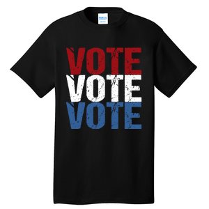 VOTE Election Patriotic Voter Registration Midterm Voting Tall T-Shirt