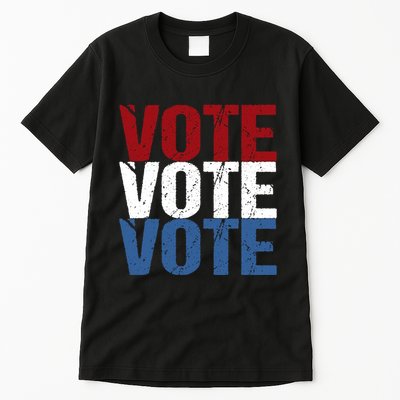 VOTE Election Patriotic Voter Registration Midterm Voting Tall T-Shirt