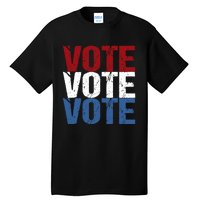 VOTE Election Patriotic Voter Registration Midterm Voting Tall T-Shirt