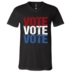 VOTE Election Patriotic Voter Registration Midterm Voting V-Neck T-Shirt