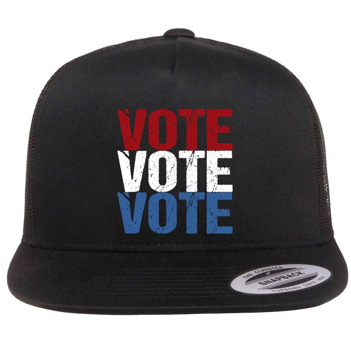 VOTE Election Patriotic Voter Registration Midterm Voting Flat Bill Trucker Hat
