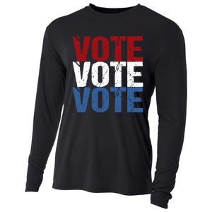 VOTE Election Patriotic Voter Registration Midterm Voting Cooling Performance Long Sleeve Crew