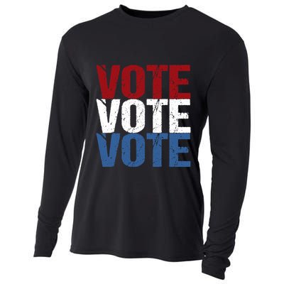 VOTE Election Patriotic Voter Registration Midterm Voting Cooling Performance Long Sleeve Crew