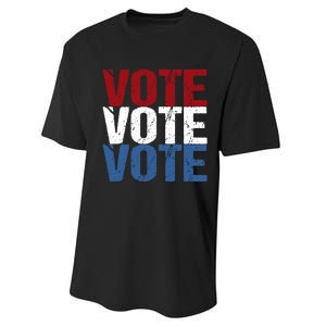 VOTE Election Patriotic Voter Registration Midterm Voting Performance Sprint T-Shirt