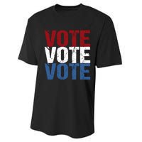 VOTE Election Patriotic Voter Registration Midterm Voting Performance Sprint T-Shirt