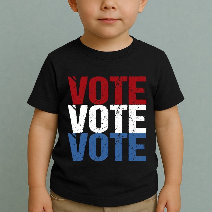 VOTE Election Patriotic Voter Registration Midterm Voting Toddler T-Shirt