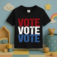 VOTE Election Patriotic Voter Registration Midterm Voting Toddler T-Shirt