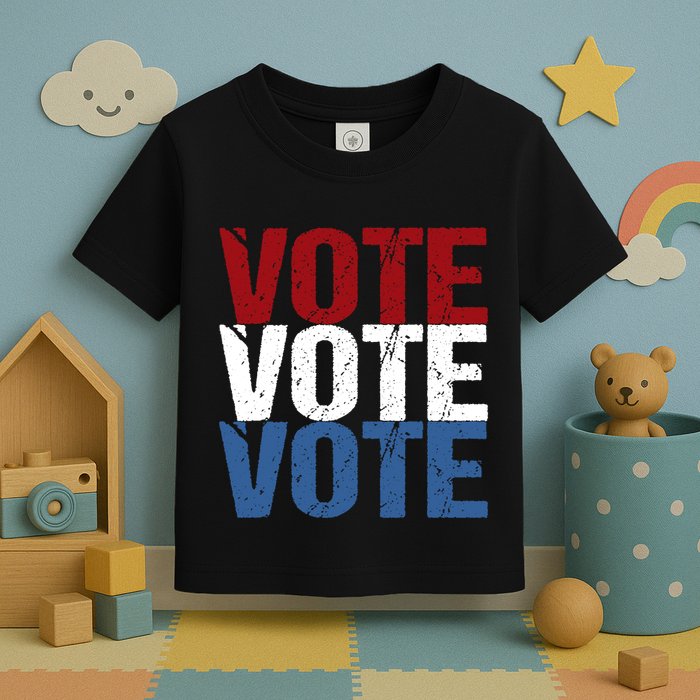 VOTE Election Patriotic Voter Registration Midterm Voting Toddler T-Shirt