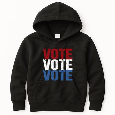 VOTE Election Patriotic Voter Registration Midterm Voting Kids Hoodie