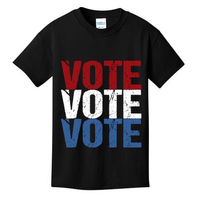 VOTE Election Patriotic Voter Registration Midterm Voting Kids T-Shirt